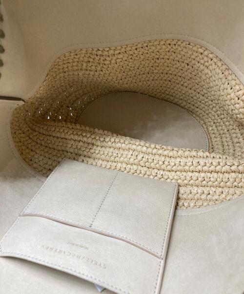 STELLA McCARTNEY（ステラマッカートニー）STELLA McCARTNEY (ステラマッカートニー) RAFIA MEDIUM TOTE BAG カーキの古着・服飾アイテム