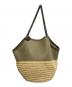 STELLA McCARTNEY (ステラマッカートニー) RAFIA MEDIUM TOTE BAG カーキ：29000円