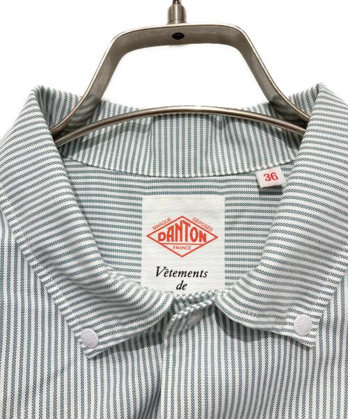 DANTON（ダントン）DANTON (ダントン) プランサーボタンダウン 半袖シャツ グリーン サイズ:36の古着・服飾アイテム