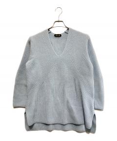 中古・古着通販】DRAWER (ドゥロワー) 5Gウールカシミヤ天竺編みV