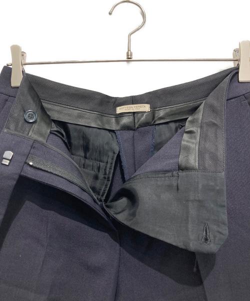 BOTTEGA VENETA（ボッテガベネタ）BOTTEGA VENETA (ボッテガベネタ) モヘアブレンドセンタープレスパンツ ネイビー サイズ:40の古着・服飾アイテム
