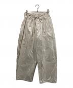 DRAWERドゥロワー）の古着「シルクパンツ」｜ベージュ