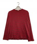 CELINEセリーヌ）の古着「ボーダーカットソー」｜レッド×ブラック