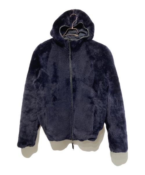 EMPORIO ARMANI（エンポリオアルマーニ）EMPORIO ARMANI (エンポリオアルマーニ) リバーシブルファージャケット ブラック サイズ:46の古着・服飾アイテム