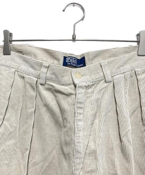 POLO RALPH LAUREN（ポロ・ラルフローレン）POLO RALPH LAUREN (ポロ・ラルフローレン) コーデュロイパンツ ホワイト サイズ:W34の古着・服飾アイテム
