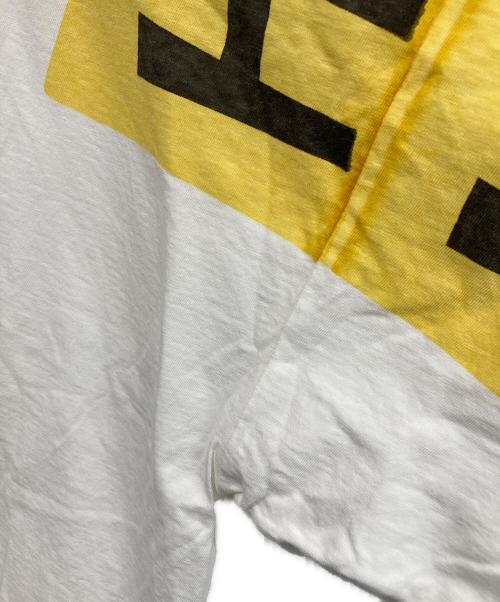 KAPITAL（キャピタル）KAPITAL (キャピタル) 天竺 HUGE-T イエロー×ホワイト サイズ:3の古着・服飾アイテム