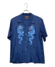 東洋エンタープライズ（トウヨウエンタープライズ）の古着「S/S SUKA RAYON SHIRT"DRAGON"」｜ブルー