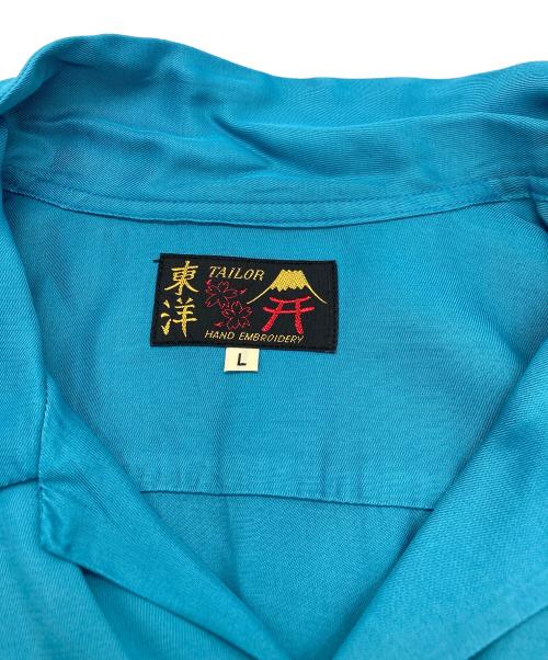 東洋エンタープライズ（トウヨウエンタープライズ）東洋エンタープライズ (トウヨウエンタープライズ) SUKA BOWLING SHIRT “CPO CLUB” スカイブルー サイズ:Lの古着・服飾アイテム