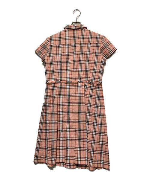 BURBERRY LONDON（バーバリーロンドン）BURBERRY LONDON (バーバリーロンドン) チェックシャツワンピース ピンク サイズ:160Aの古着・服飾アイテム