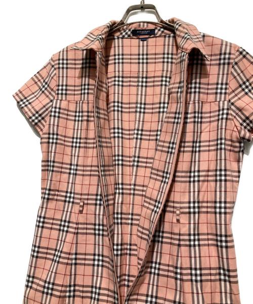 BURBERRY LONDON（バーバリーロンドン）BURBERRY LONDON (バーバリーロンドン) チェックシャツワンピース ピンク サイズ:160Aの古着・服飾アイテム