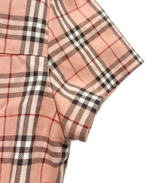 BURBERRY LONDON（バーバリーロンドン）BURBERRY LONDON (バーバリーロンドン) チェックシャツワンピース ピンク サイズ:160Aの古着・服飾アイテム