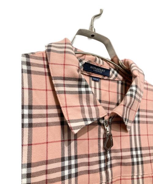 BURBERRY LONDON（バーバリーロンドン）BURBERRY LONDON (バーバリーロンドン) チェックシャツワンピース ピンク サイズ:160Aの古着・服飾アイテム