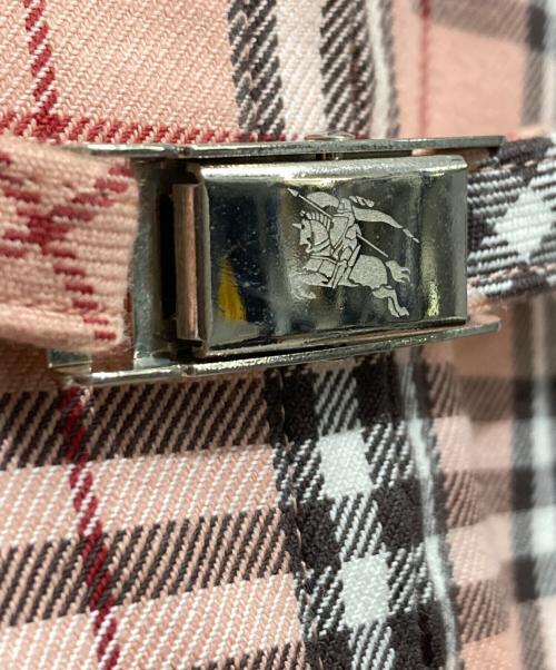 BURBERRY LONDON（バーバリーロンドン）BURBERRY LONDON (バーバリーロンドン) チェックシャツワンピース ピンク サイズ:160Aの古着・服飾アイテム