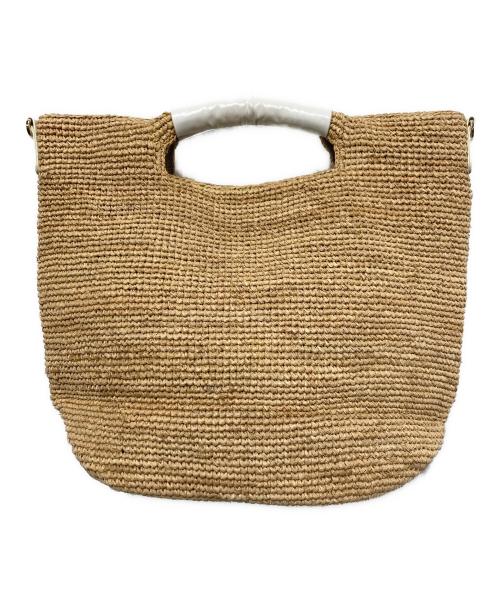 Athena NEW YORK（アシーナニューヨーク）Athena New York (アシーナニューヨーク) カゴバッグ ベージュの古着・服飾アイテム