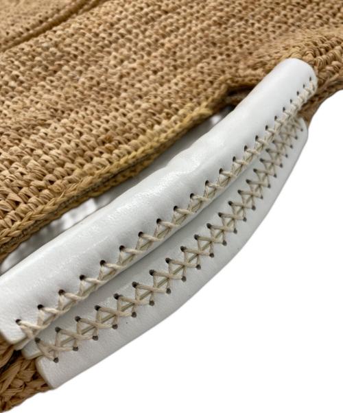 Athena NEW YORK（アシーナニューヨーク）Athena New York (アシーナニューヨーク) カゴバッグ ベージュの古着・服飾アイテム