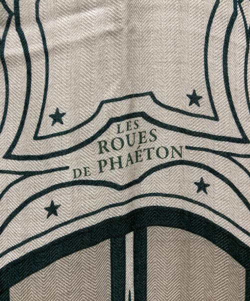 HERMES（エルメス）HERMES (エルメス) 24AW LES ROUES DE PHAETON(四輪馬車の車輪・バンダナ) グリーンの古着・服飾アイテム