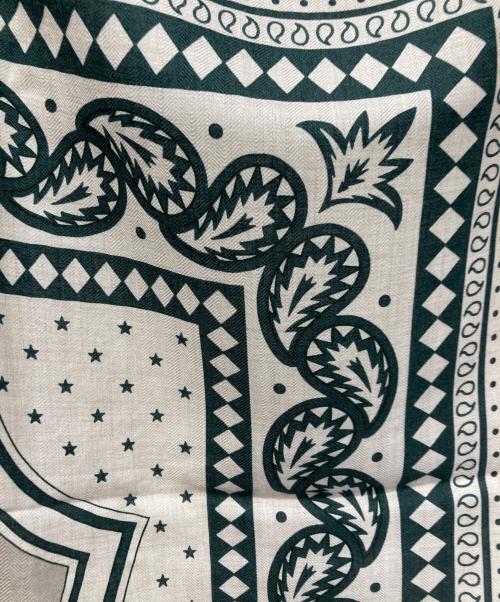 HERMES（エルメス）HERMES (エルメス) 24AW LES ROUES DE PHAETON(四輪馬車の車輪・バンダナ) グリーンの古着・服飾アイテム