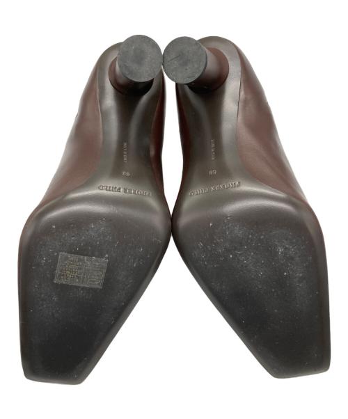 phoebe philo（フィービー ファイロ）phoebe philo (フィービー ファイロ) ヒールブーツ ブラウン サイズ:38の古着・服飾アイテム