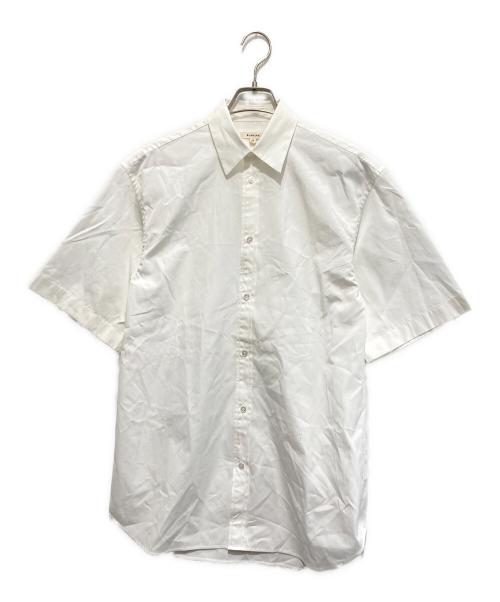 BLAMINK（ブラミンク）BLAMINK (ブラミンク) 25SSコットンレギュラーショートスリーブシャツ ホワイト サイズ:36の古着・服飾アイテム