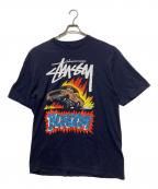 stussyステューシー）の古着「半袖カットソー」｜ネイビー