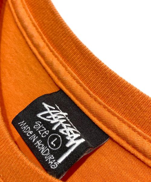 stussy（ステューシー）stussy (ステューシー) 半袖カットソー オレンジ サイズ:Lの古着・服飾アイテム