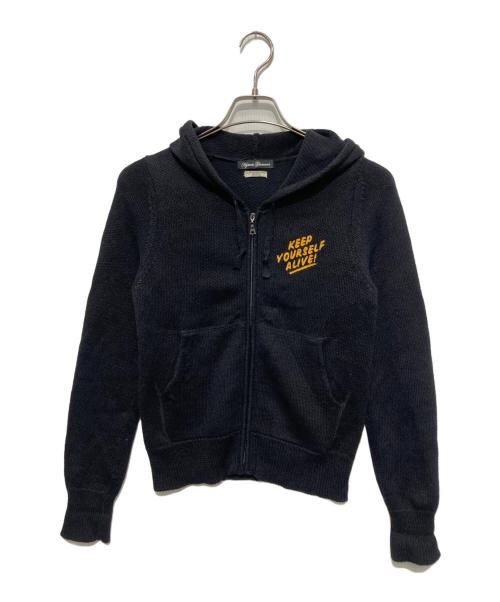 Hysteric Glamour（ヒステリックグラマー）Hysteric Glamour (ヒステリックグラマー) リネンジップジャケット ブラック サイズ:FREEの古着・服飾アイテム