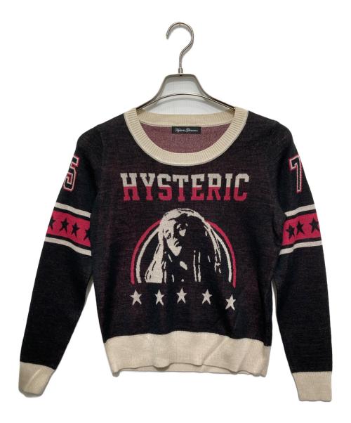 Hysteric Glamour（ヒステリックグラマー）Hysteric Glamour (ヒステリックグラマー) ヒスガールニット ブラック サイズ:FREEの古着・服飾アイテム