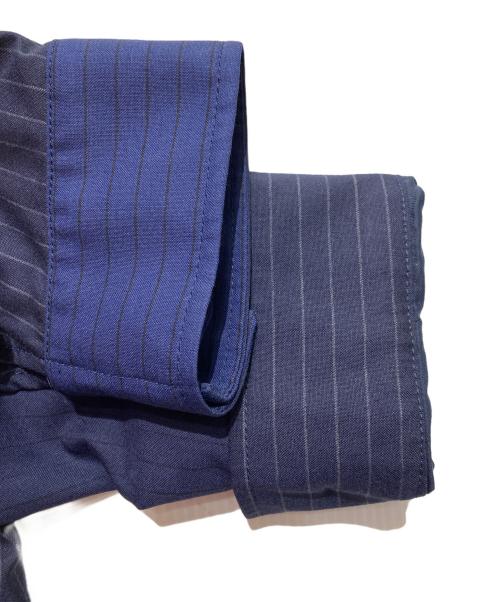 MARNI（マルニ）MARNI (マルニ) クレイジーパターン ストライプ ジップアップ ジャケット ネイビー サイズ:50の古着・服飾アイテム