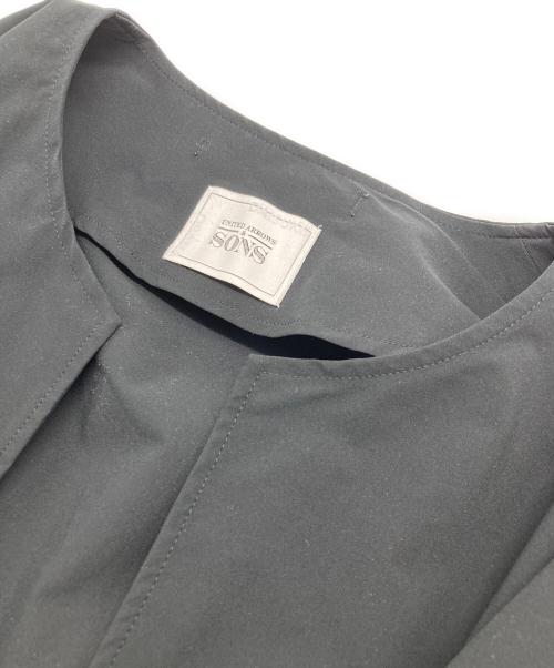 UNITED ARROWS & SONS（ユナイテッドアローズ アンド サンズ）UNITED ARROWS & SONS (ユナイテッドアローズ アンド サンズ) ボタンレス カーディガン ブラック サイズ:Mの古着・服飾アイテム
