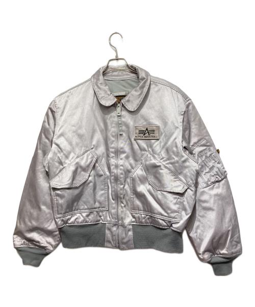 ALPHA INDUSRIES（アルファ インダストリーズ）ALPHA INDUSRIES (アルファ インダストリーズ) フライトジャケット グレー サイズ:XLの古着・服飾アイテム