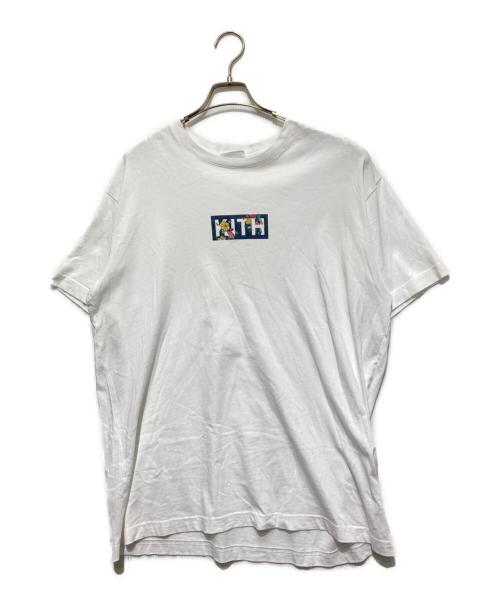 KITH（キス）KITH (キス) Begonia Floral classic logo tee/ロゴ T ホワイト サイズ:Mの古着・服飾アイテム