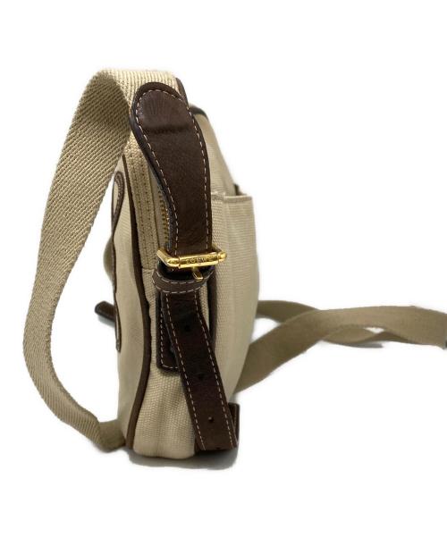 LOEWE（ロエベ）LOEWE (ロエベ) アナグラムスクエアショルダーバッグ ベージュの古着・服飾アイテム