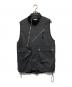 ANEI（アーネイ）の古着「DIAG ZIP TECH VEST」｜ブラック