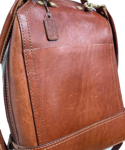 Herz（ヘルツ）Herz (ヘルツ) レザーリュック ブラウンの古着・服飾アイテム
