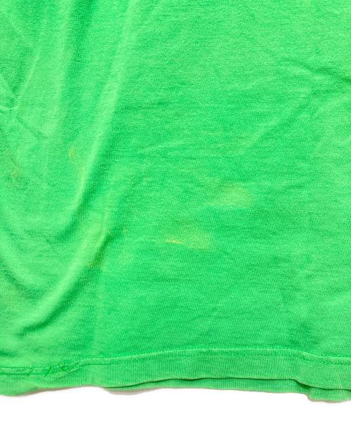 stussy（ステューシー）stussy (ステューシー) WORLD STUSSY WIDE プリントTシャツ グリーン サイズ:Lの古着・服飾アイテム