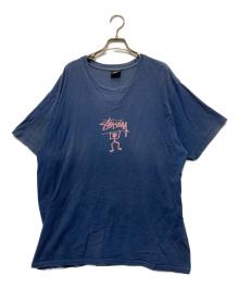stussy（ステューシー）の古着「シャドーマンプリントTシャツ」｜ネイビー