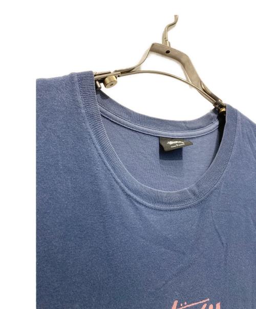 stussy（ステューシー）stussy (ステューシー) シャドーマンプリントTシャツ ネイビー サイズ:Lの古着・服飾アイテム
