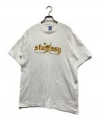 stussyステューシー）の古着「スカルプリントTシャツ」｜ホワイト