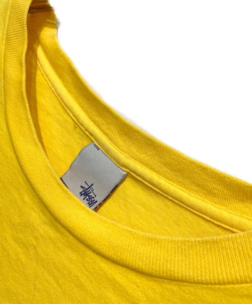 stussy（ステューシー）stussy (ステューシー) アップルプリントTシャツ/90s/USA/OLD STUSSY  イエロー サイズ:XLの古着・服飾アイテム