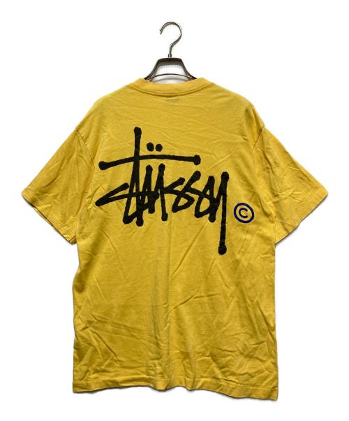 stussy（ステューシー）stussy (ステューシー) プリントTシャツ イエロー サイズ:Lの古着・服飾アイテム