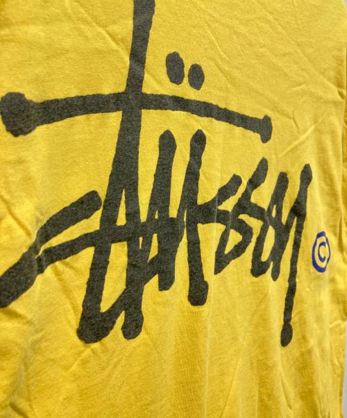 stussy（ステューシー）stussy (ステューシー) プリントTシャツ イエロー サイズ:Lの古着・服飾アイテム