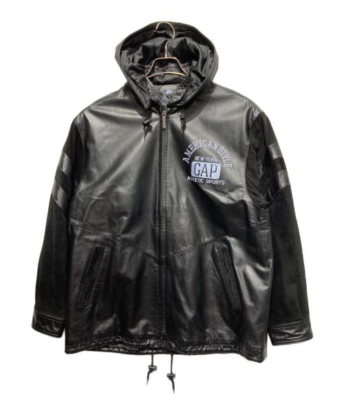 GAP（ギャップ）GAP (ギャップ) 古着レザージャケット/ジップパーカー ブラック サイズ:Lの古着・服飾アイテム