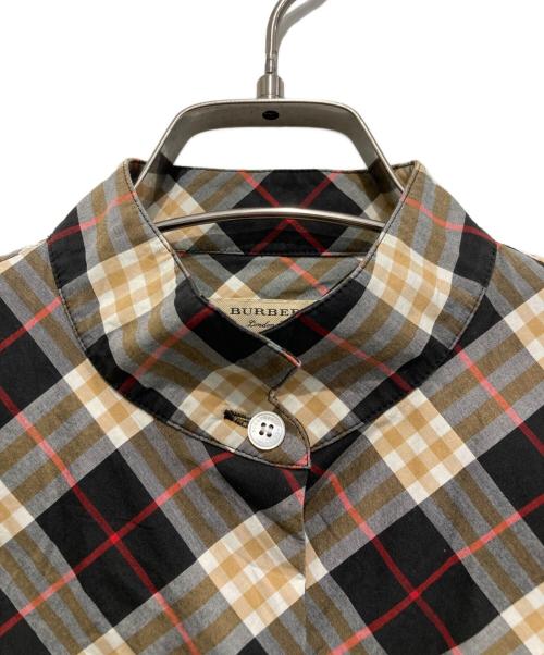BURBERRY LONDON ENGLAND（バーバリー ロンドン イングランド）BURBERRY LONDON ENGLAND (バーバリー ロンドン イングランド) チェックワンピース ブラックブラウン サイズ:UK4の古着・服飾アイテム