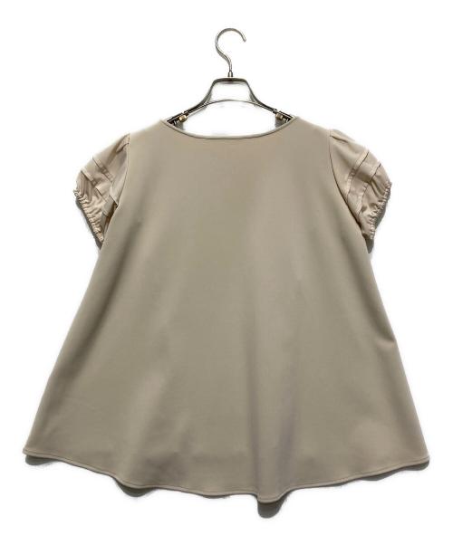 Rene（ルネ）Rene (ルネ) パフスリーブカットソー ベージュ サイズ:34の古着・服飾アイテム