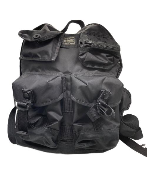 PORTER（ポーター）PORTER (ポーター) DAYPACK with POUCHES ブラックの古着・服飾アイテム