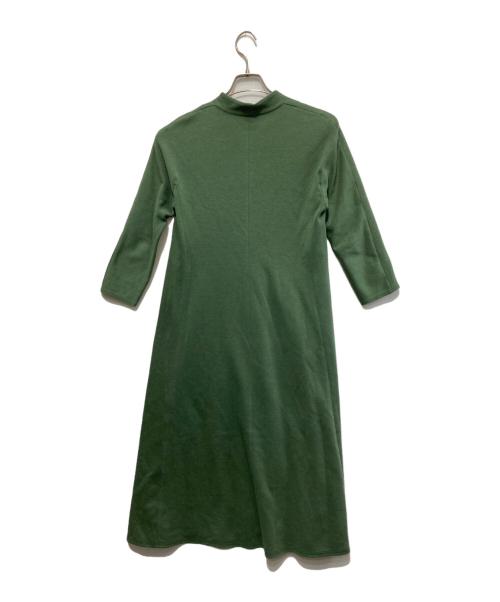 JURGEN LEHL（ヨーガンレール）JURGEN LEHL (ヨーガンレール) カシミヤ混スウェットワンピース グリーン サイズ:Mの古着・服飾アイテム