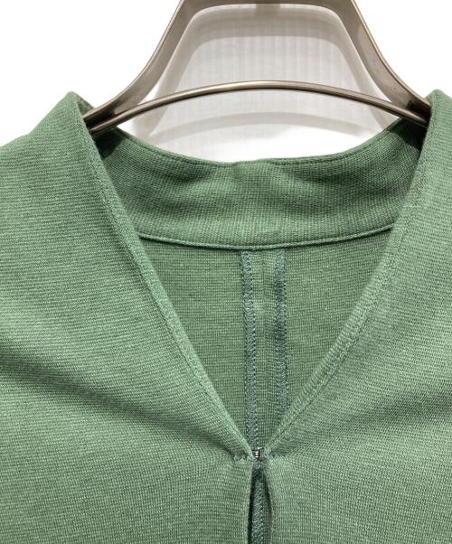 JURGEN LEHL（ヨーガンレール）JURGEN LEHL (ヨーガンレール) カシミヤ混スウェットワンピース グリーン サイズ:Mの古着・服飾アイテム