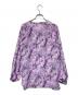 LEILIAN (レリアン) フラワープリントリボンブラウス パープル サイズ:9：5000円
