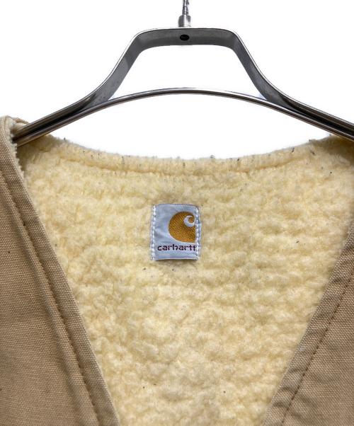 CarHartt（カーハート）CarHartt (カーハート) ヴィンテージ裏ボアベスト ベージュ サイズ:-の古着・服飾アイテム