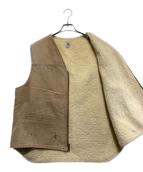 CarHartt（カーハート）CarHartt (カーハート) ヴィンテージ裏ボアベスト ベージュ サイズ:-の古着・服飾アイテム